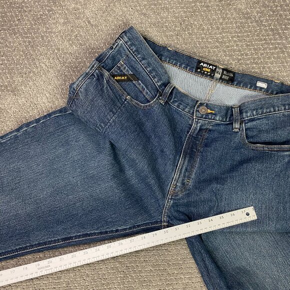 Ariat Rebar M4 Relaxed Boot Cu tJeans Men's 38 x 30 Fits 41 x 30 DuraStretch - Picture 15 of 16